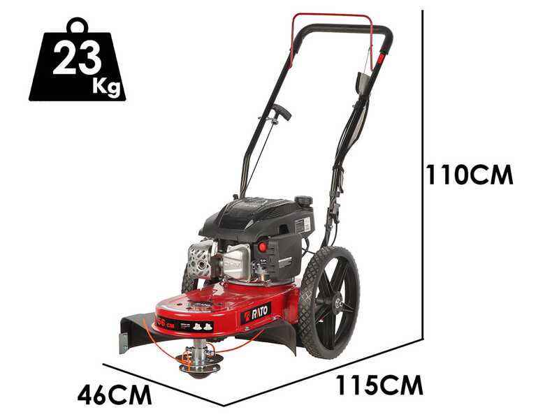 Rato Multipower RCV2.8-22Q-A - Petrol-driven Wheeled Brush Cutter - 4-stroke - Pushed