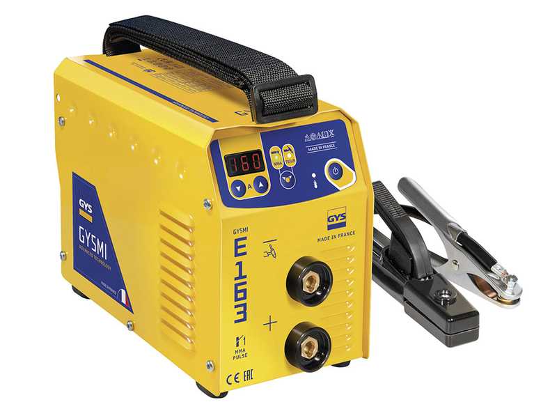 GYS Gysmi E163 - Inverter Welding Machine (MMA, TIG Lift) - Direct Current (DC) - Case