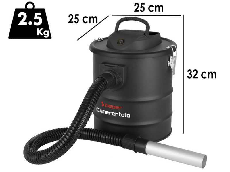 Beper P202ASP250 - Canister ash vacuum cleaner - 15L