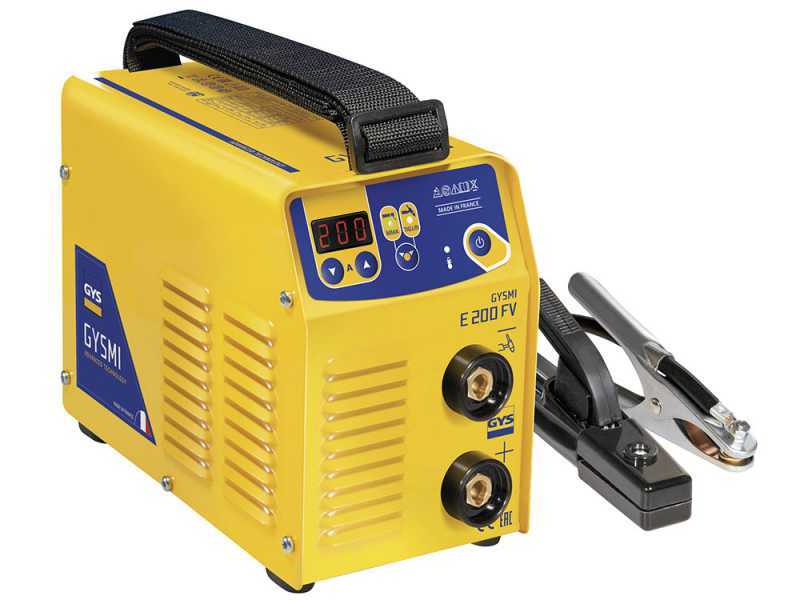 GYS Gysmi E200 FV - Inverter Welding Machine (MMA, TIG Lift) + Case, Direct Current (DC)