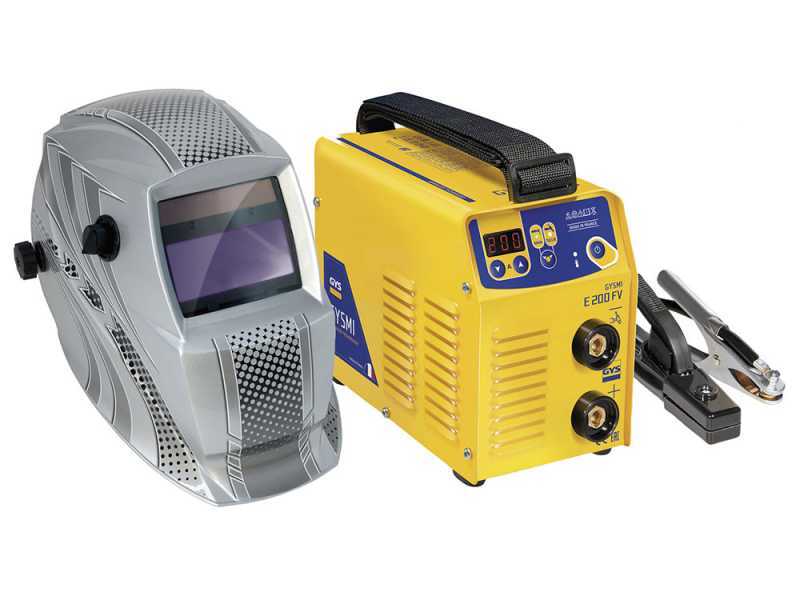 GYS Gysmi E 200 FV - Inverter Welding Machine (MMA, TIG Lift) + Mask, Direct Current (DC)