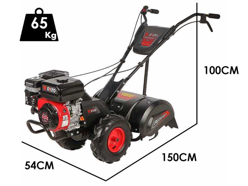 Rato Multipower RG3.6-55Q-D-H - 212cc Petrol Two-wheel Tractor - 7HP