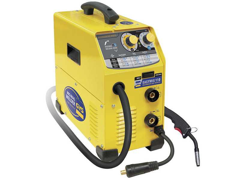 GYS Easymig 110 - Inverter Welding Machine (MIG/MAG: GAS, NO GAS and MMA) - direct current (DC)