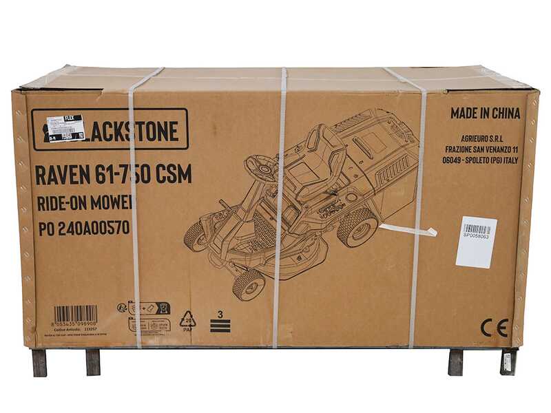 Blackstone RAVEN 61-750 CSM - Mini-rider Riding-on Mower - 224cc Engine