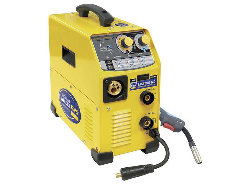 GYS Easymig 140 - Inverter Welding Machine (MIG/MAG: GAS, NO GAS and MMA) - direct current (DC)