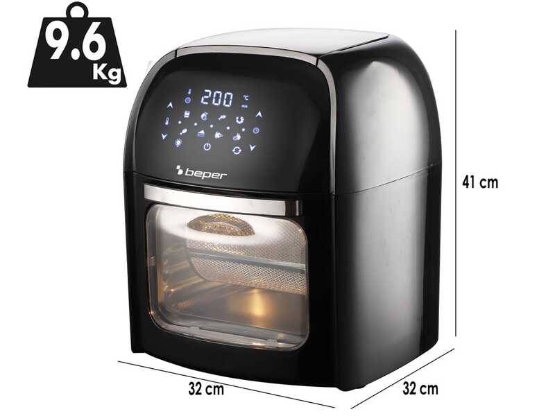 Beper P101FRI012 - Electric Oven - Digital Air Fryer - 12 L