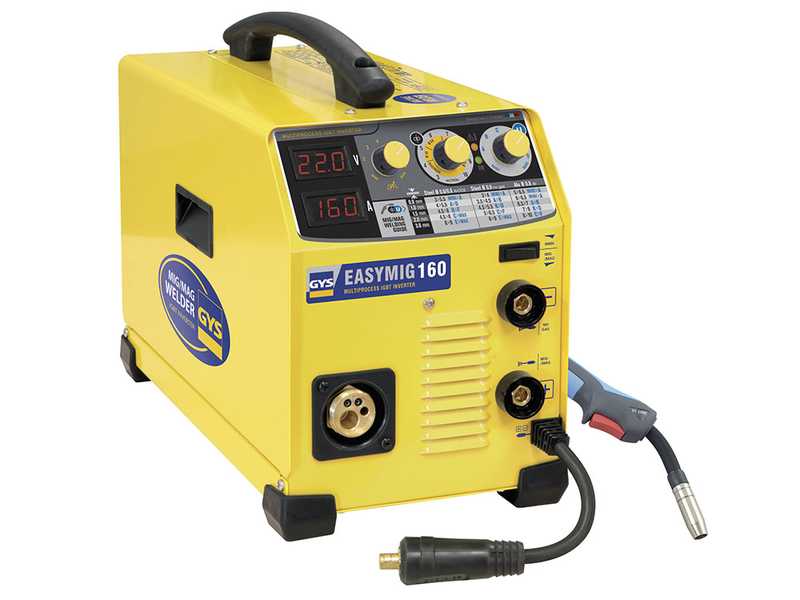 GYS Easymig 160 - Inverter Welding Machine (MIG/MAG: GAS, NO GAS and MMA) - direct current (DC)