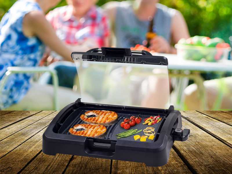 Beper 90871 - Electric Barbecue with Lid - 2.2 Kw