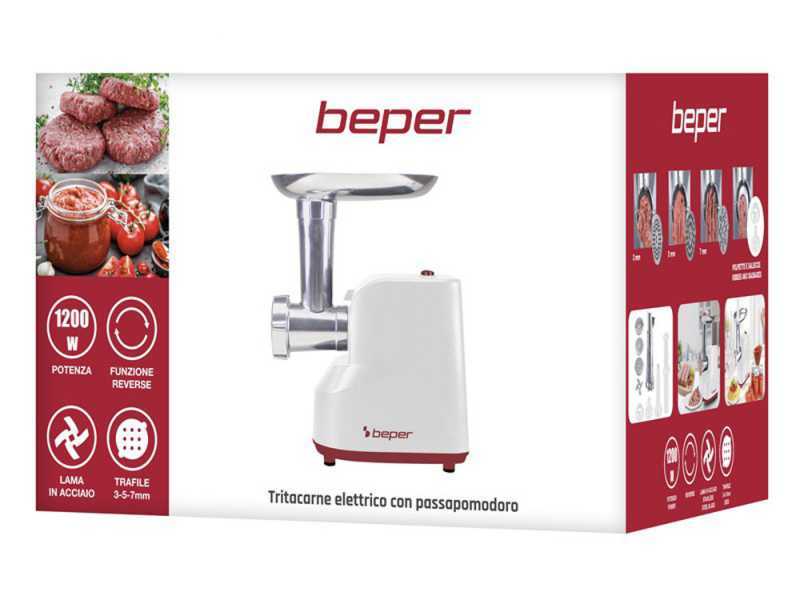 Beper P102ROB200 - Multifunctional Electric Meat Mincer - Tomato Press