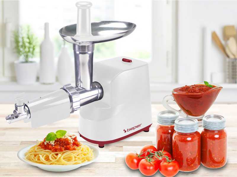 Beper P102ROB200 - Multifunctional Electric Meat Mincer - Tomato Press