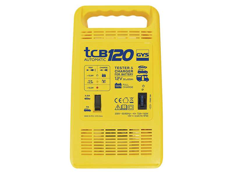 GYS TCB 120 - Automatic Charger - 12V Batteries 20 to 120Ah