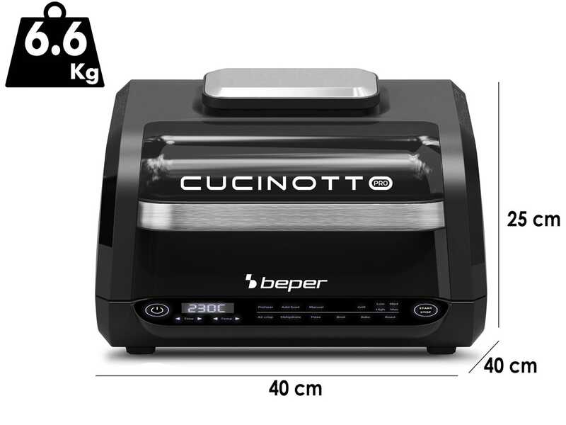 Beper P101FRI081 - Digital Air Fryer - Electric Oven - 1700 W