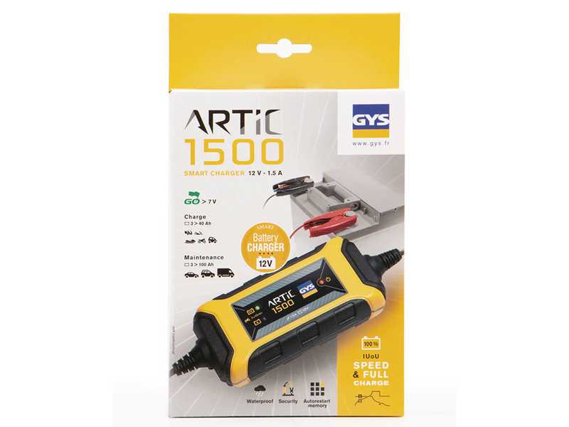 GYS artic 1500 - Automatic charger and battery maintainer - 12V