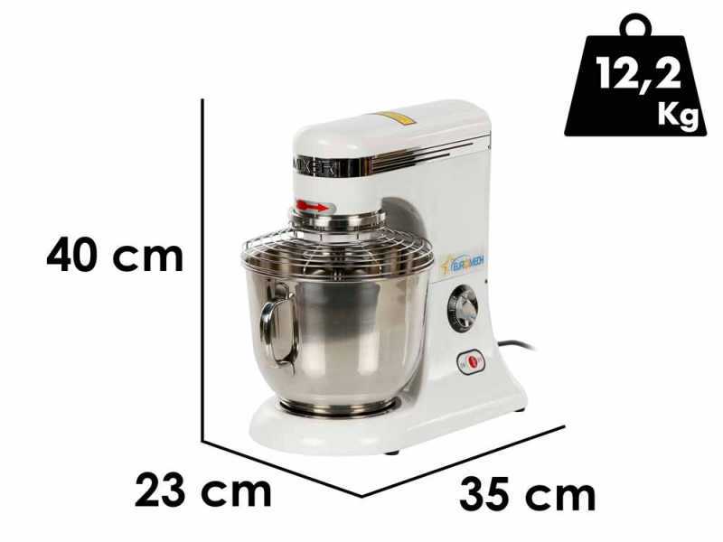 Euromech EPM 5 - Variable speed planetary mixer - Stainless steel bowl 5L