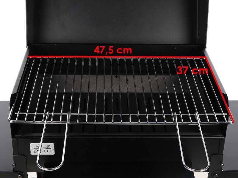 Seven Italy Ercole Small - Handcrafted Iron Coal Barbecue - 47,5x37cm