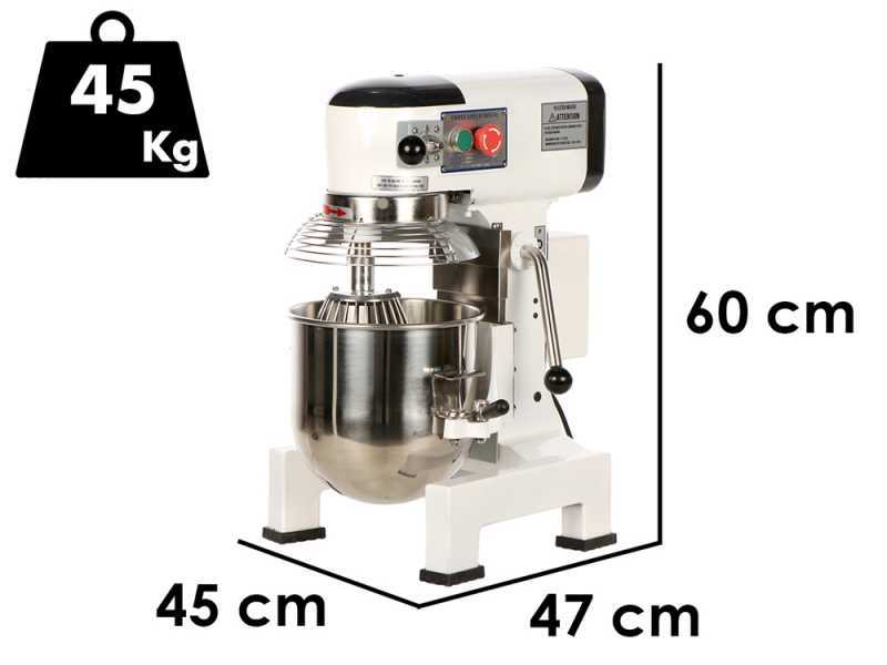 Prismafood iLine MZPL010 - Planetary Mixer - 10 L Stainless Steel Tank