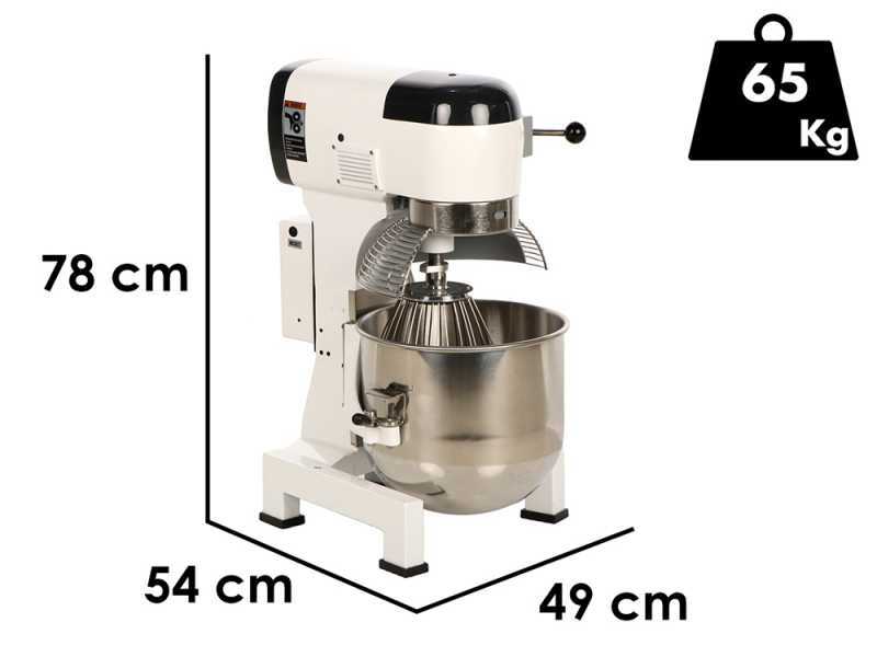 Prismafood iLine MZPL020 - Planetary Mixer - 20 L Stainless Steel Tank