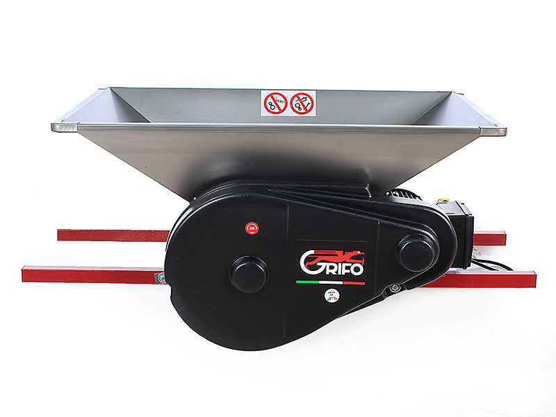 Grifo PMI.18 - Stainless Steel Electric Crusher - with Included Guards
