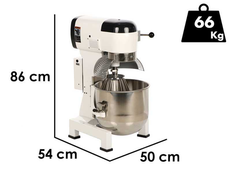 Prismafood iLine MZPL030 - Planetary Mixer - 30 L Stainless Steel Tank