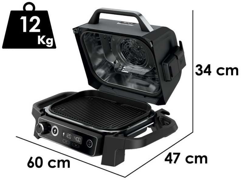 Ninja Woodfire OG701EU - Electric BBQ with Smoker and Air Fryer
