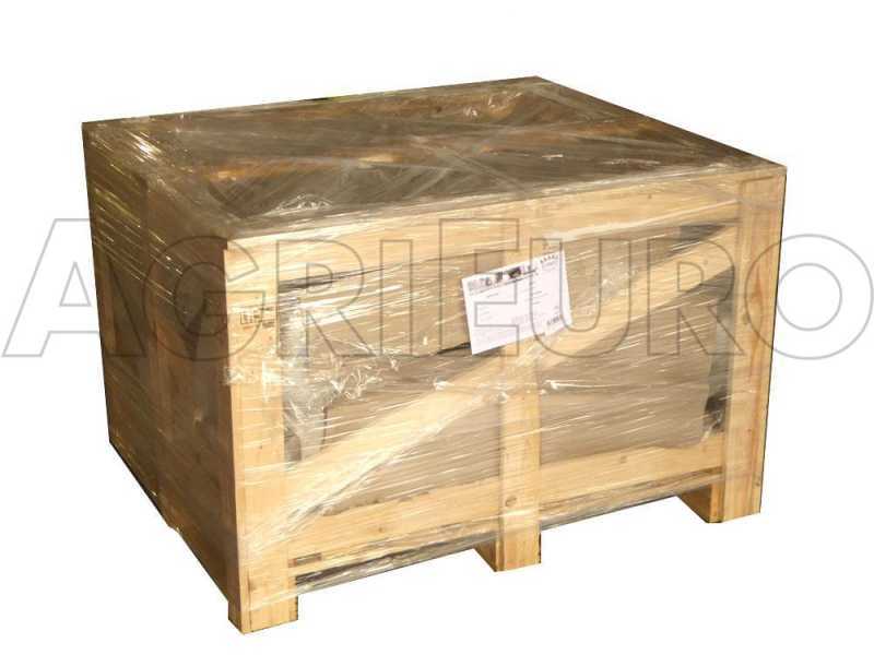AgriEuro Premium Line Cibus Inox - Forno a legna per pizza da esterno 80x60 - 4 pizze