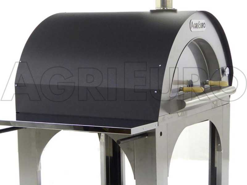 AgriEuro Premium Line Cibus Inox - Outdoor wood-fired pizza oven 100x80 - 5 pizzas