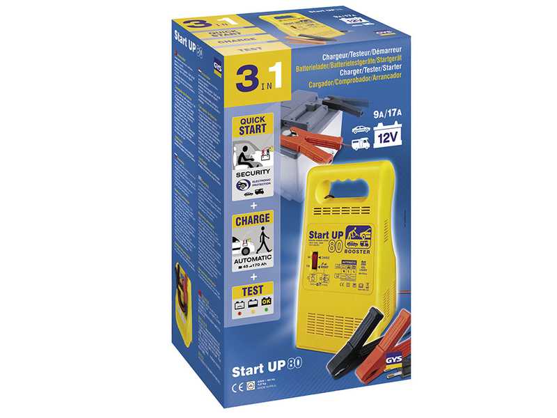 GYS Start up 80 - Battery Charger and Starter - 12/24V