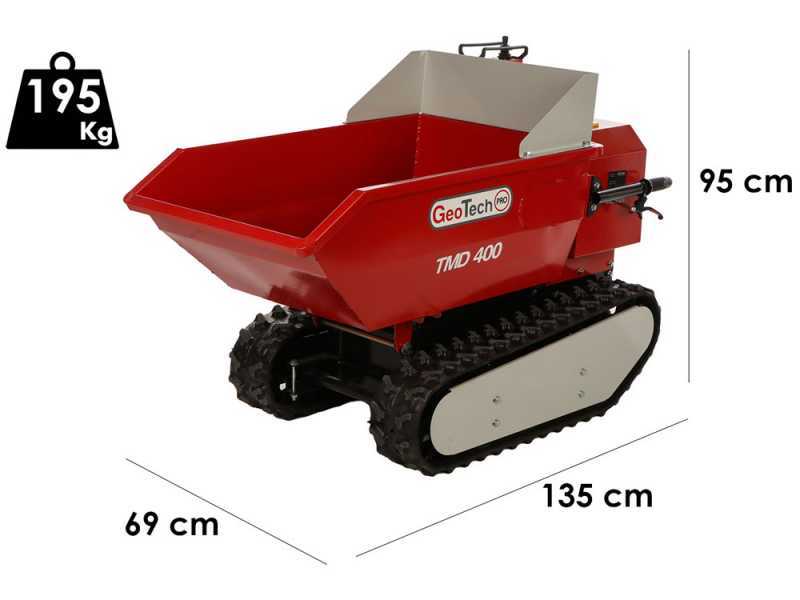 GeoTech-Pro TMD 400 - Battery-powered wheelbarrow 48V 15Ah with dump body