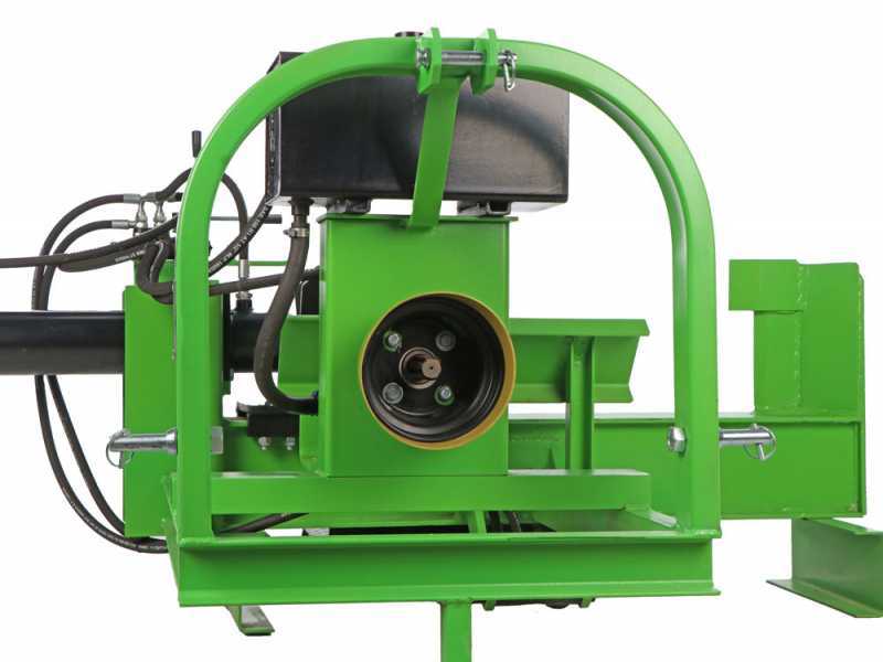 Tractor-mounted log splitter 25T - Horizontal - Hydraulic loading platform