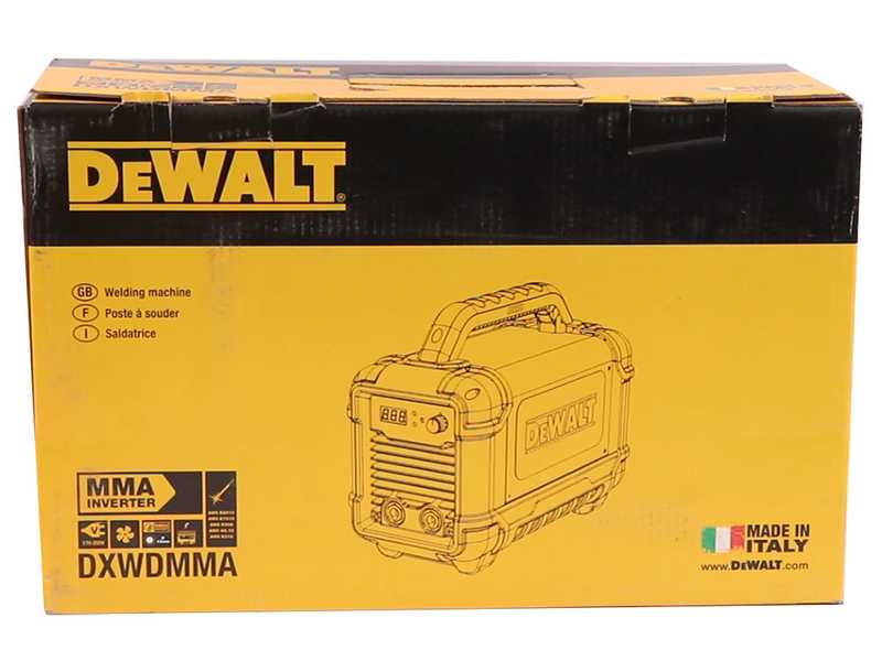 DeWalt DXWDMMA 160E - Inverter Welding Machine (MMA) - Direct Current (DC) + KIT