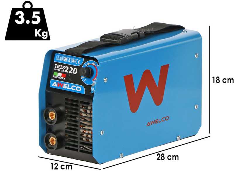 AWELCO IRIS 220 - Inverter Welding Machine (MMA), direct current (DC)