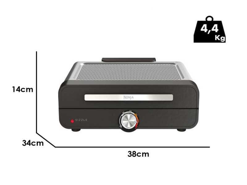 Ninja Sizzle GR101EU - Electric Portable Barbecue - 1450W