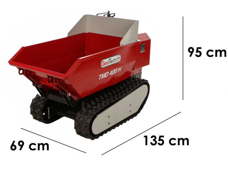 GeoTech-Pro TMD 400 H - 48V 15Ah battery-powered wheelbarrow with hydraulic tipper