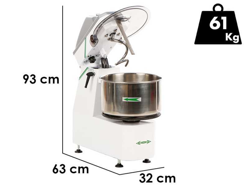 Fimar 12SR - Spiral Mixer with Tilting Head - Three-phase - 2 Speeds