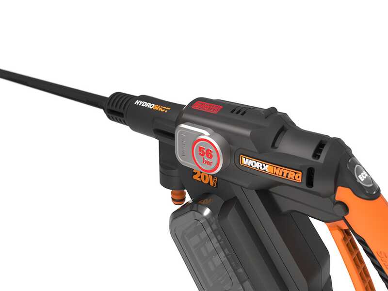 Worx Nitro HydroShot WG633E - 20V/4Ah Battery-powered Pressure Washer Gun + Free 20V/4Ah battery