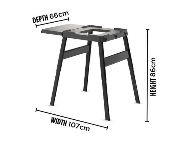 Woodfire side board and adjustable stand - Ninja
