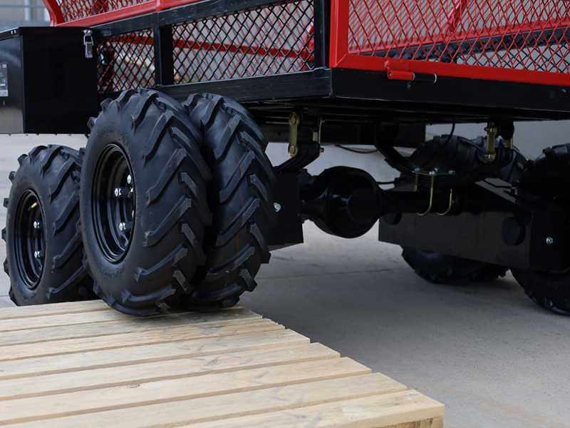 GeoTech-Pro E-Truck 600 - 48V 15Ah Battery Electric Wheelbarrow with Trailer