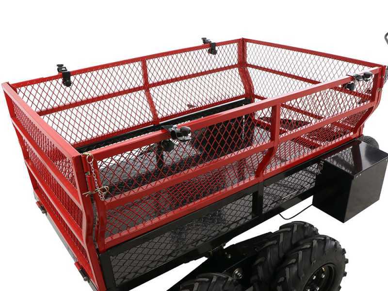 GeoTech-Pro E-Truck 600 - 48V 15Ah Battery Electric Wheelbarrow with Trailer