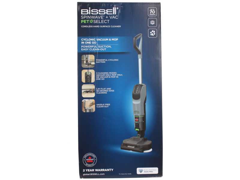 Bissell SpinWave + Vac PET Select - Hard Surface Scrubber - 25.9V