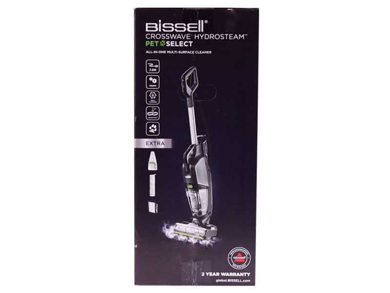 Bissell CrossWave Hydrosteam PET Select - 3in1 floor cleaner washes, dries and vacuums - steam-powered