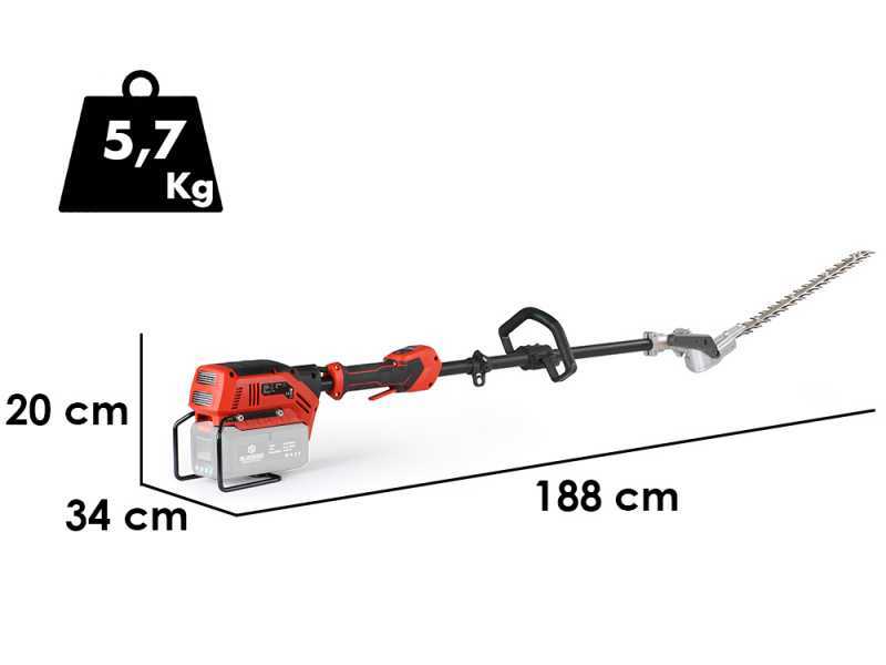 Blue Bird PHT 23-54 - Battery hedge trimmer on extension shaft - WITHOUT BATTERY AND CHARGER