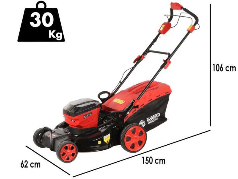 Blue Bird LM 23-51 -  Battery-powered Lawn Mower - 50.4 V 10 Ah - 51 cm Cut
