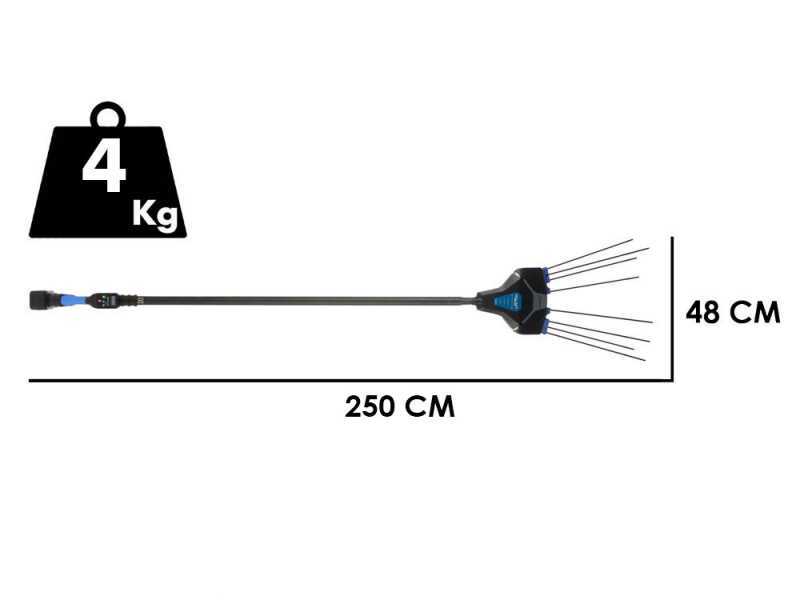 VESCO GALAXY XR21F.1 - Harvester with Lithium-ion Battery - 250 cm Fixed Pole - 2x 21.6V 4.5Ah