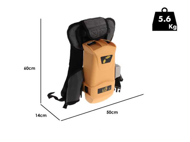 Oliviero Battery backpack L-SET Li5 - Power pack for power tools - 36V 14A 504Wh