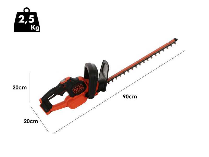 Black &amp; Decker GTC18452PCB-XJ - Cordless hedge trimmer - WITHOUT BATTERY AND BATTERY CHARGER
