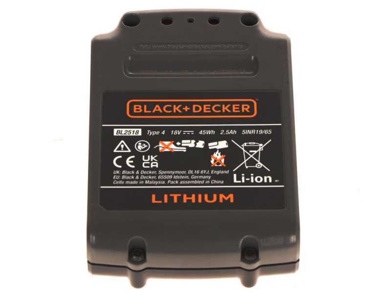 Black &amp; Decker GTC18452PC-QW - Battery-powered Hedge Trimmer - 18V 2Ah Lithium Battery