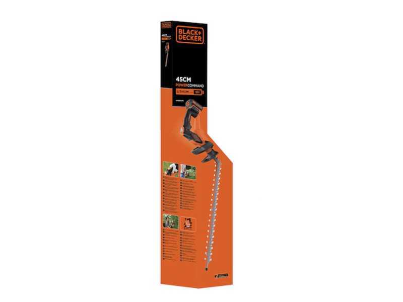 Black &amp; Decker GTC18452PC-QW - Battery-powered Hedge Trimmer - 18V 2Ah Lithium Battery