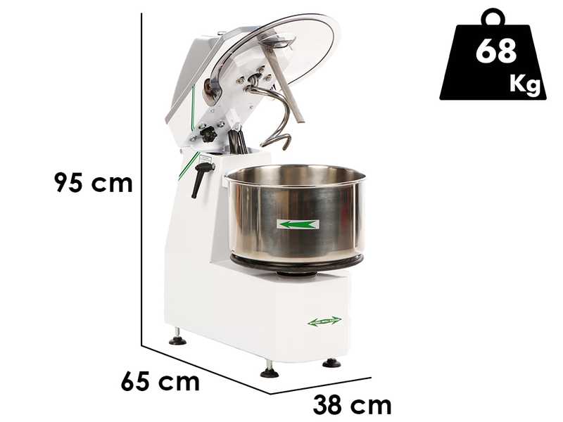 Fimar 18SR - Spiral mixer with tilting head