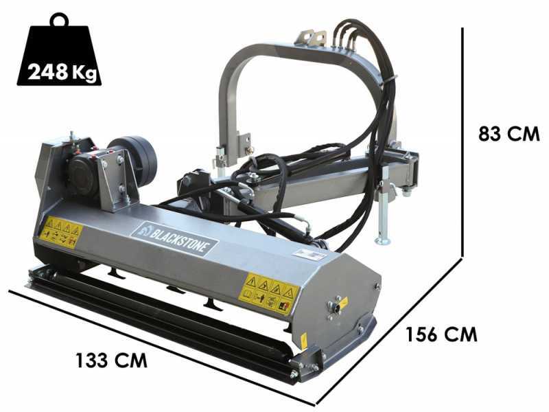 BlackStone BV 120 L - Tractor-mounted side verge flail mower with Arm - Light Series