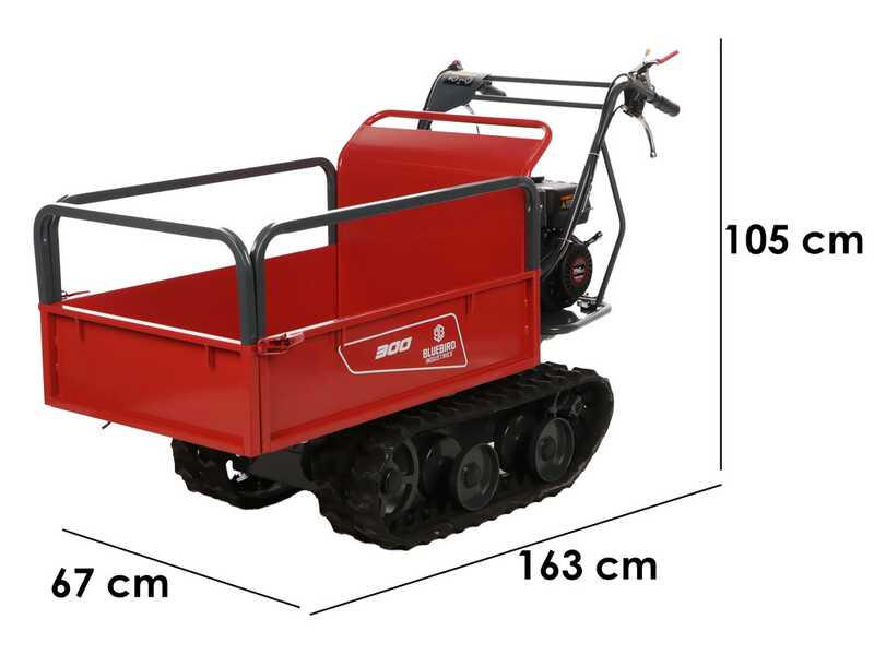 Blue Bird Carrier 300 - Extendable crawler wheelbarrow- Capacity 300Kg